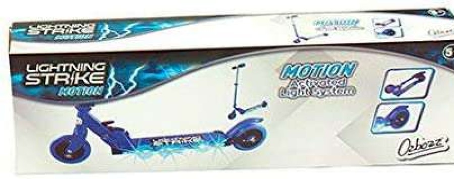 Toys * | Grossman Ozbozz Sv12711 Blue Lightning Strike Scooter With Motion Activated Lights Toys