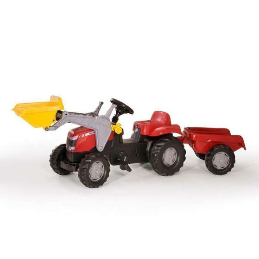 Toys * | Rolly Toys Rolly Kid Massey Ferguson Tractor With Loader And Trailer Outdoor Games