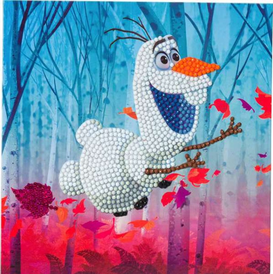 Toys * | Craft Buddy Floating Olaf 18X18Cm Diy Crystal Art Card Kit Toys