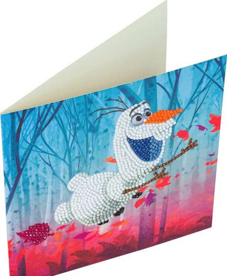 Toys * | Craft Buddy Floating Olaf 18X18Cm Diy Crystal Art Card Kit Toys