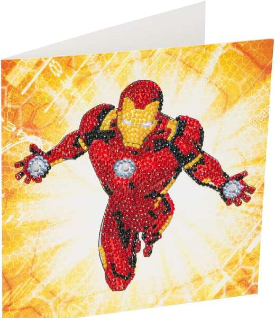 Toys * | Craft Buddy Ironman 18X18Cm Diy Crystal Art Card Kit Toys